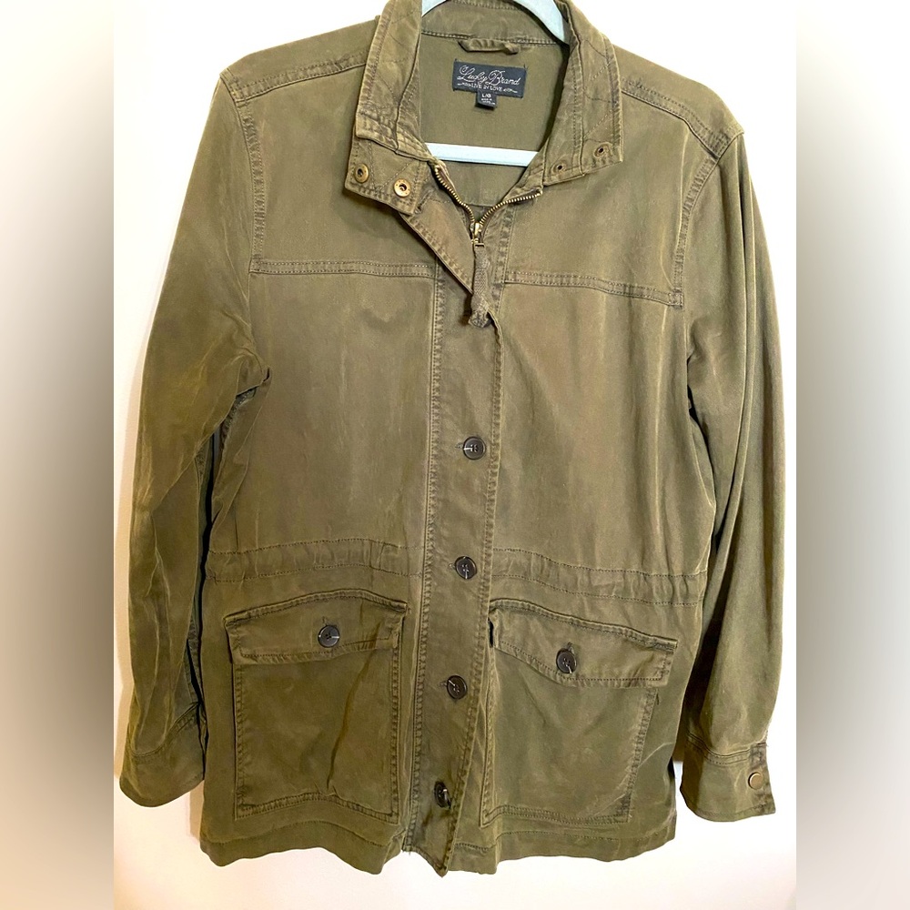 Lucky brand green utility jacket size large